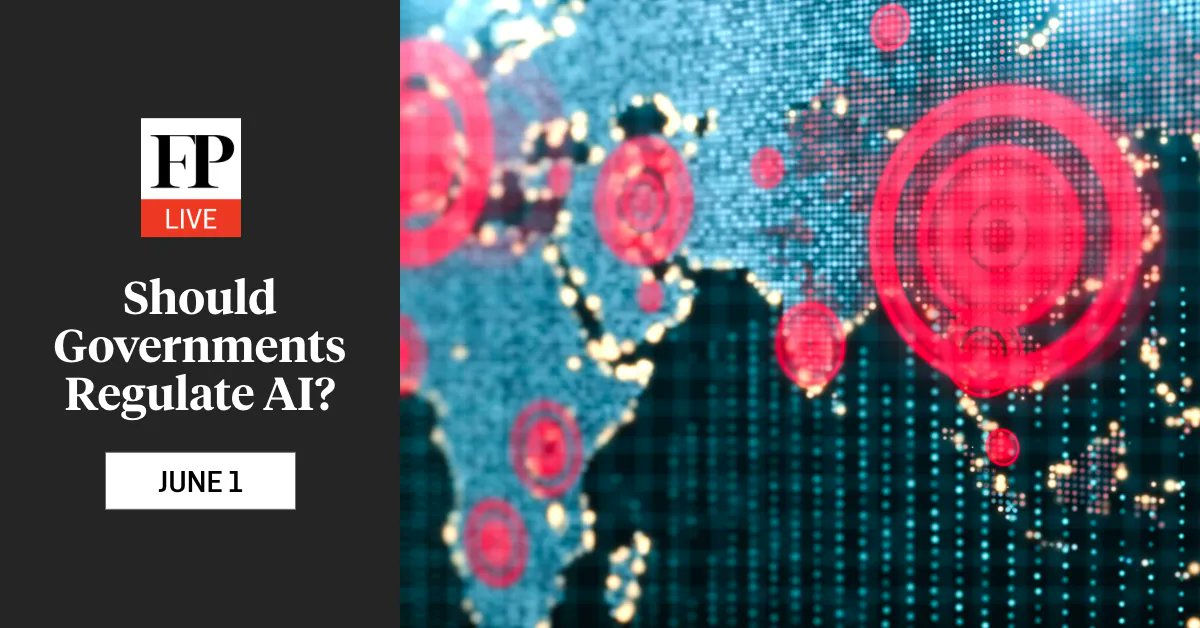 Next week on FP Live: Is the White House prepared to deal with the remarkable growth of artificial intelligence? <a href="/alondra/">Alondra Nelson</a>, the architect of the White House’s “Blueprint for an AI Bill of Rights,” will join FP’s <a href="/ravireports/">Ravi Agrawal</a> to discuss. Register: buff.ly/3IEFS2y