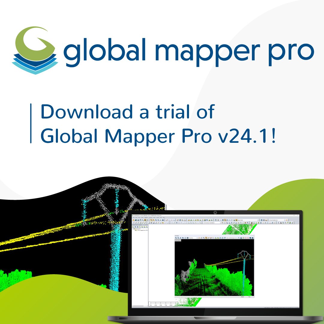 BlueMarbleGeo's tweet photo. Version 24.1 of #GlobalMapperPro has exciting features and tools. Download a free trial today and take the all-in-one #GIS software for a test drive: https://t.co/A9r9fYOi57 https://t.co/ff1OKJr8lH