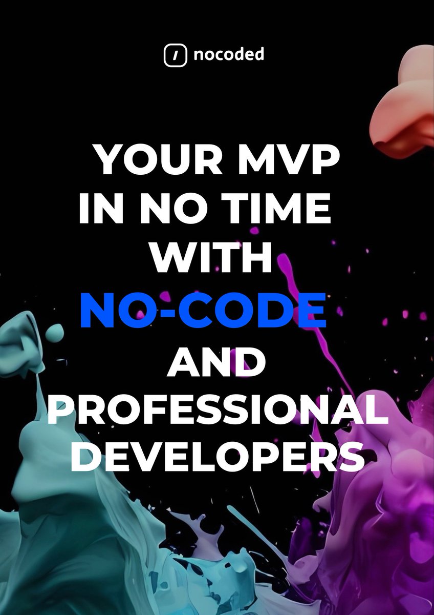 Nocoded_agency's tweet image. At Nocoded, we are professional #developers specializing in #NoCodeDevelopment, creating user-friendly #applications that fuel growth and success. Let's collaborate to create something extraordinary together. Join us on this exciting journey of #innovation and expansion. 🤝
