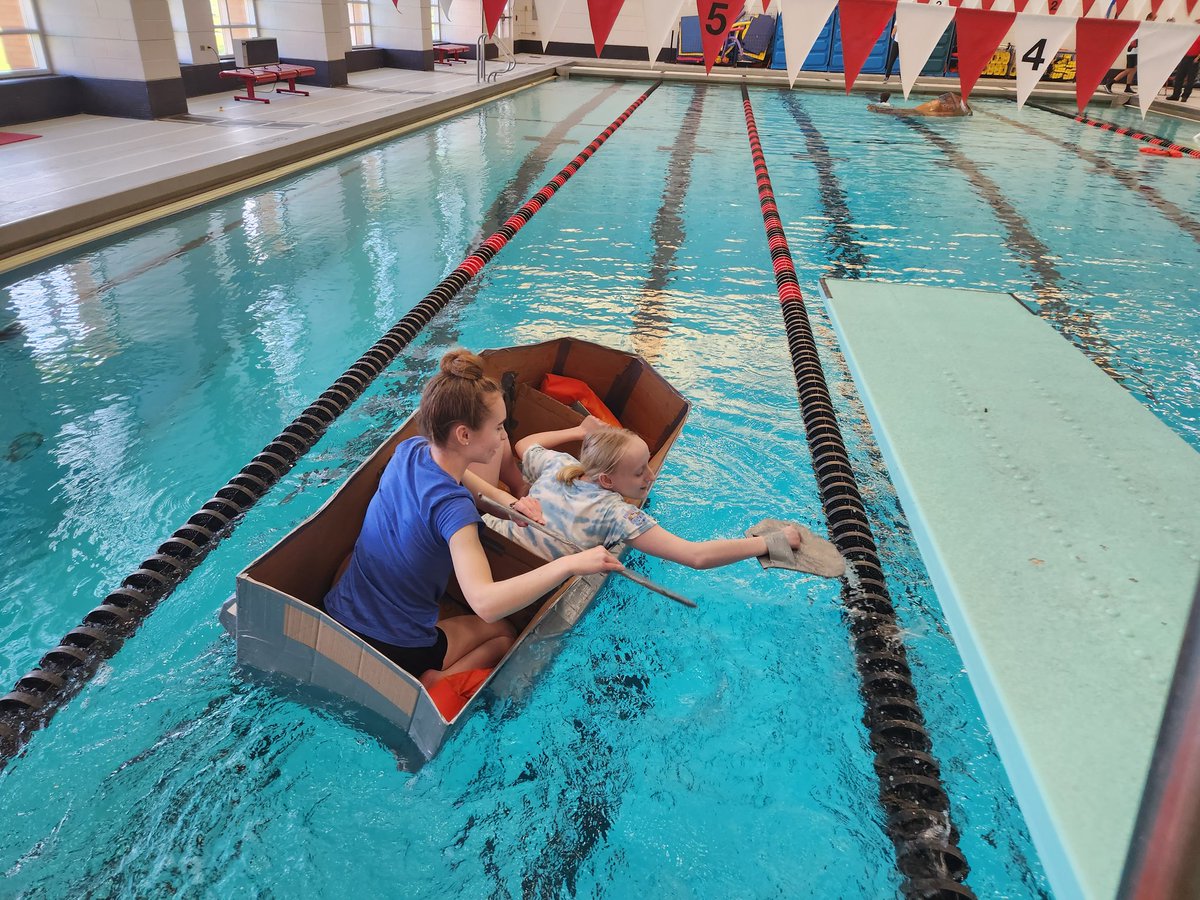 PerryLocal_Lake's tweet photo. Cardboard boat race!! https://t.co/2l8tqtkNe7