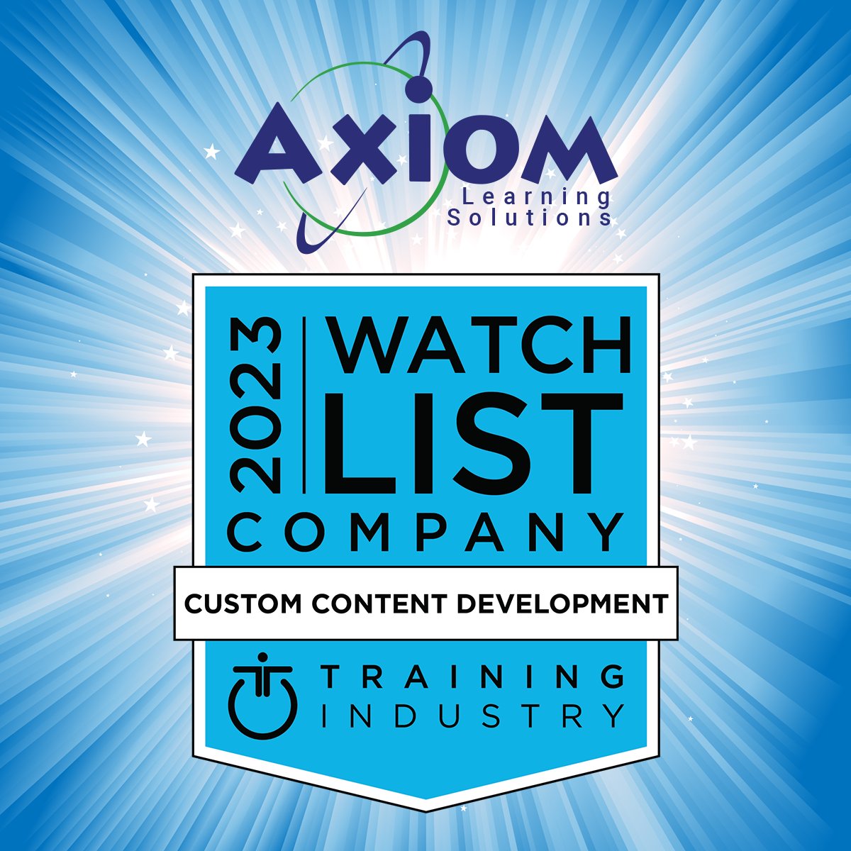 AXIOM_learning's tweet image. We&apos;re proud of the custom content results we&apos;ve been able to deliver for our clients, and thrilled to have our capabilities recognized by @TrainingIndustr who have named us to the Watch List for Custom Content Development for the 2nd year in a row!

axiomlearningsolutions.com/top-20-learnin…