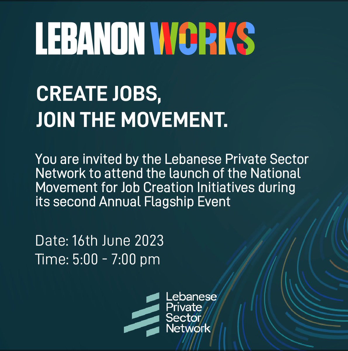LPSN_Network's tweet photo. Please register by clicking on the link below:

https://t.co/gkjZjTh08f

#Free_Economy_Free_Country #PrivateSector #LebanonWorks https://t.co/WQul80fn22