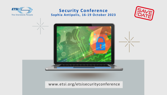 ETSI_STANDARDS's tweet photo. REMINDER! #Research & #Innovation communities are invited to submit presentations and/or poster proposal for the #ETSIsecurityconf (16-19 Oct 2023) https://t.co/4ytAxAcvZx before 31 May
Don't miss this opportunity!
#TheStandardsPeople #cybersecurity #EuropeanCybersecurityMonth https://t.co/sthuwleI8Y