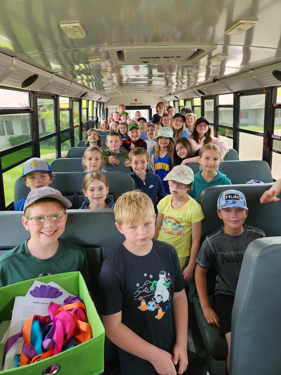 SDMauston's tweet photo. Mrs. Hansen and Mrs. Klitzke's third graders were all smiles after singing songs from their spring concert to the residents at Crestview Nursing Home in New Lisbon! 

This was their third visit and each time has been wonderful!

#OneTeam https://t.co/yqiUCqo2XL