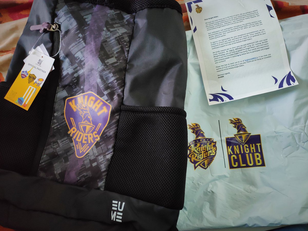 patelpunitoo7's tweet photo. Received the Bingo Game - Knight ๐ Club App Reward !!
๐๐ค Next year with a Bang !!
Love you @rinkusingh235
for the entertaining not only #kkrian bt everyone.
Thank you @KKRiders @VenkyMysore & @iamsrk ๐
#knightapp
#KKR #kolkataknightriders #IPL2023 #bingo #superfan #AmiKKR https://t.co/hOUqhzfIMV