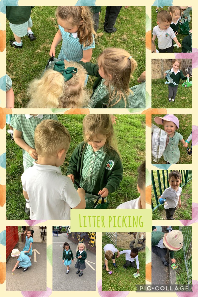 A beautiful #StayandPray session this morning where we thanked God for His wonderful world 🌎☀️🌈 then this afternoon we went litter picking to care for our common home 🗑️💛 @sjsbMrsEllison @StJosephStBede #sjsbCST #sjsbWorship #LaudatoSiWeek #StBedesWeek