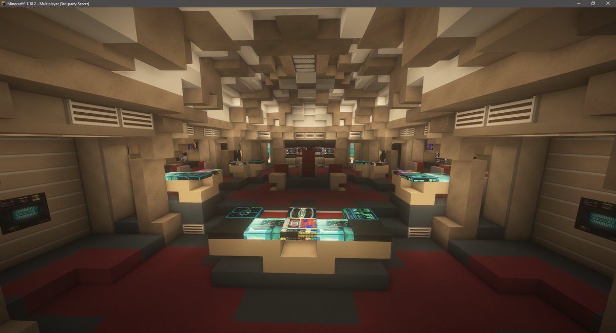 SpearmintMagpie's tweet image. This seems familiar... but oddly different,
Seems Ol&apos; Luminosity&apos;s bridge finally got a carpet update after so many years in mothball! #StarTrek #SovereignClass