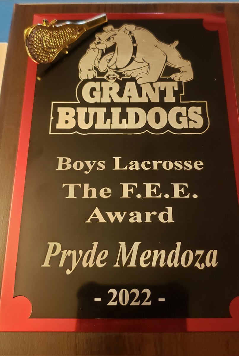 Lacrosse awards:
Scholar athlete,
varsity letter, F.E.E. award, All-Academic award

Thanks Coach Olsen! You run an amazing program. 

#PrydeProud
#11