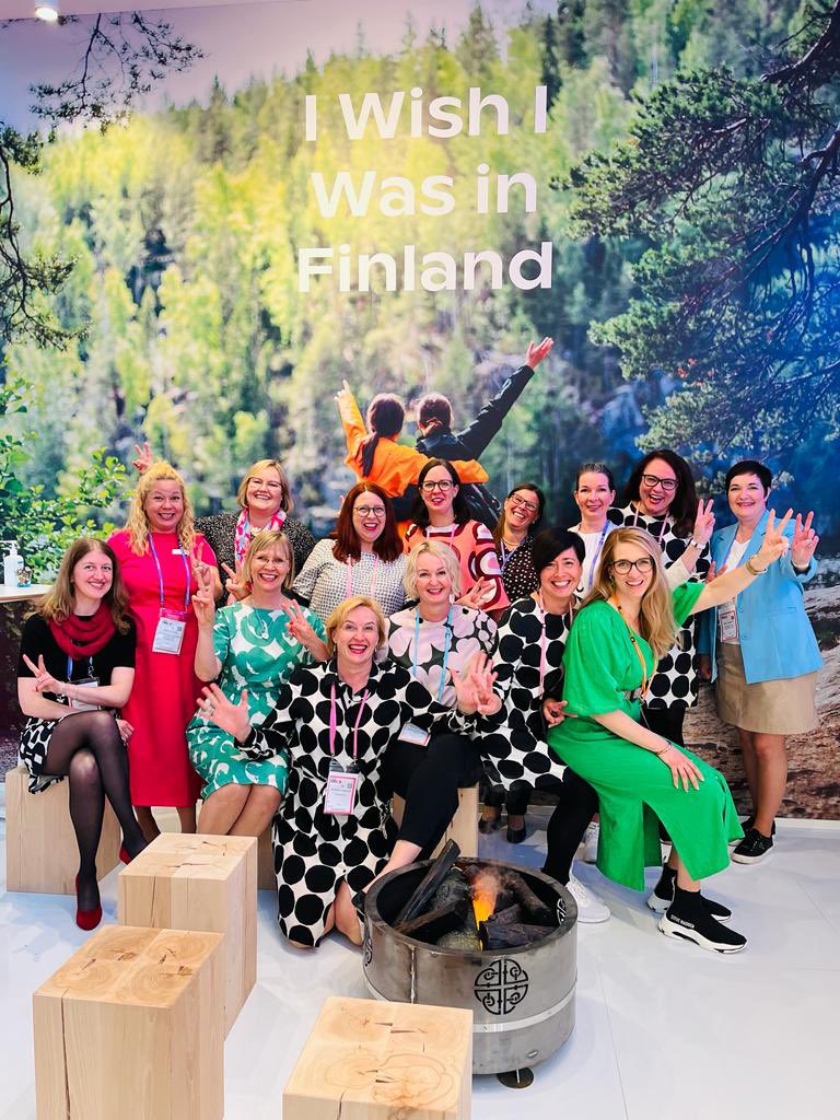 Day 3 at #IMEX23. 
Thank you friends, thank you colleagues, thank you clients, thank you everybody who attended our group presentations. Thank you @IMEX_Group. 
Team #Finland had a blast. Hope to see you all soon again.