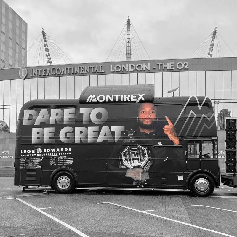 TheBusBusiness's tweet photo. It was fantastic to create this bus for clothing brand Montirex as UK's Leon Edwards retained the UFC's Welterweight championship back in March. 

Take a look at what we designed! 🥊 🚌 https://t.co/k1NUCCMzyO