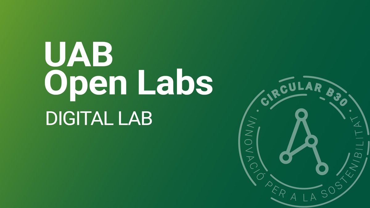 DIGITAL LAB 🕹️ @UABOpenLabs

Ofereix tecnologies que permeten la digitalització de qualsevol element físic i sonor, la intel·ligència artificial, la visió per computador, la mineria de dades, el big data…

🔗OpenLabs: circularb30.cat/openlabs/

#Cerdanyola #Mollet #Residu0 #B30