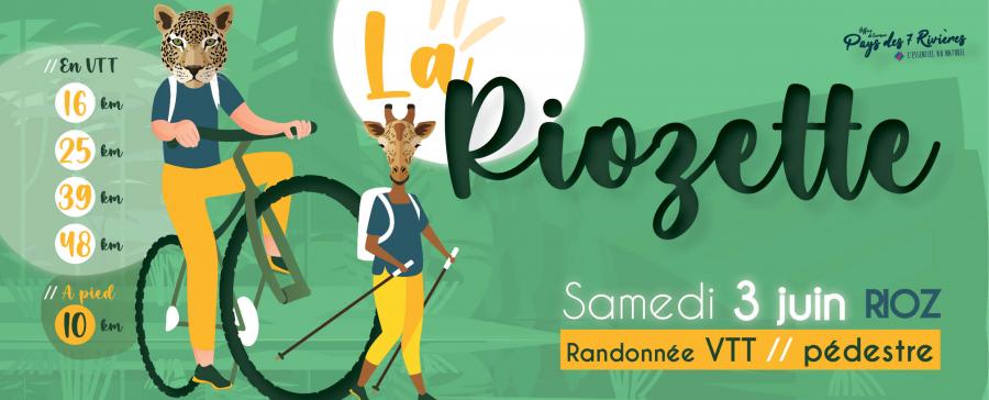 N'oubliez pas de vous inscrire à la Riozette ! 
Le samedi 3 juin à Rioz, #randonnée #VTT pédestre avec repas champêtre.
#hautesaone 
la-haute-saone.com/index.php?IdPa…