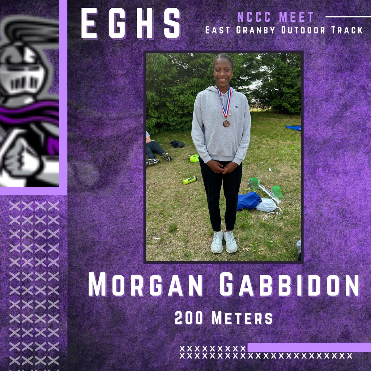 EGHSSports's tweet photo. Congratulations to our Outdoor Track &amp; Field team for an awesome showing on Tuesday representing EG at the NCCC Tournament! Check out some of our medalists and new school records!

➡️Morgan Gabbidon - 200 M
➡️Chloe Rapose - 300 M Hurdles / Discus
➡️ Morgan Egan - Javelin https://t.co/ycRbyi1T1Y