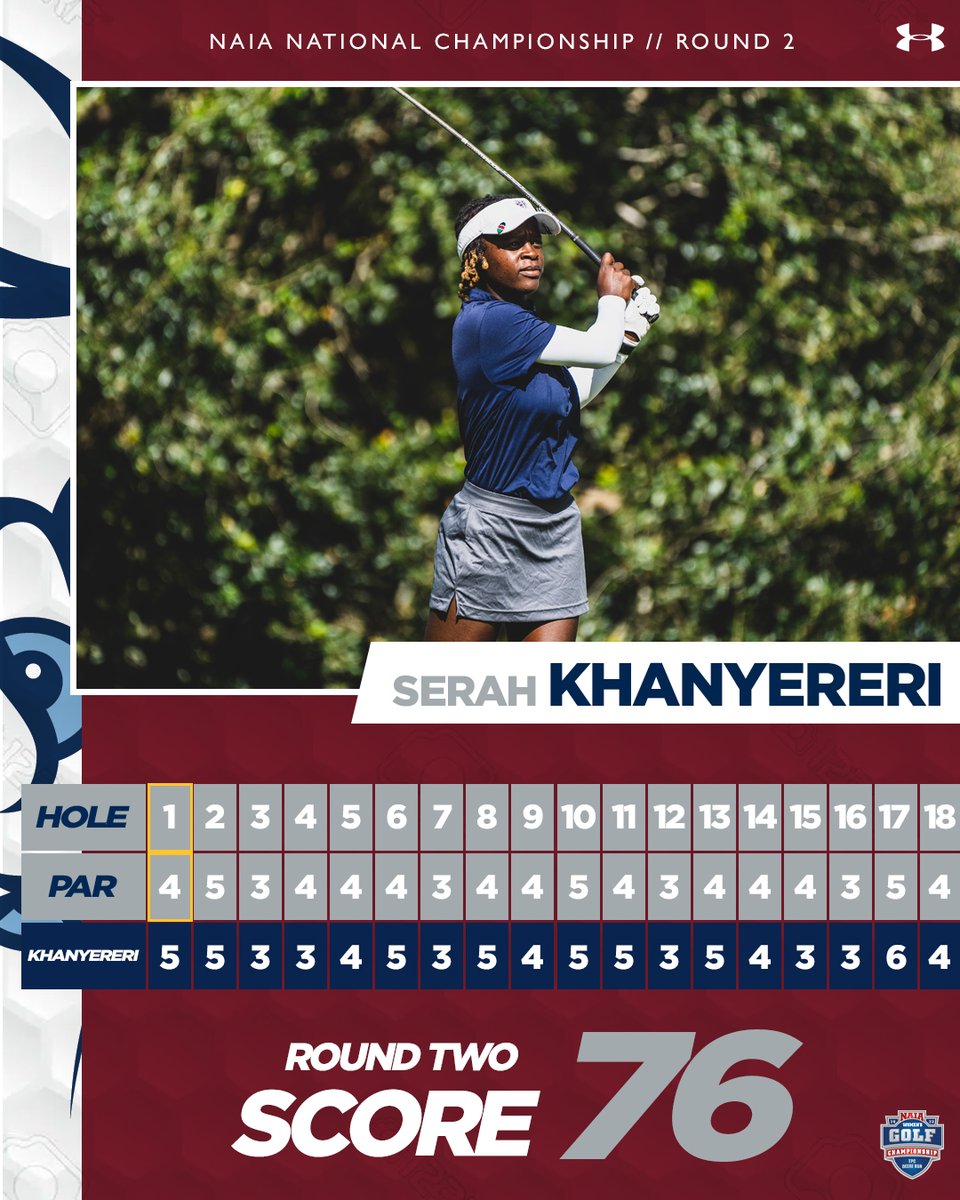 Serah Khanyereri makes it through the final cut for the third year in a row! 😼

She heads into round three tied for 21st.

#STUGolf // #STULimitless