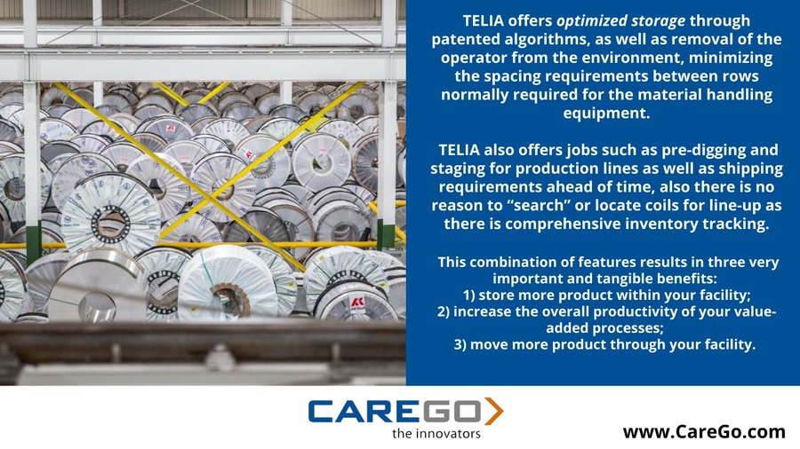 Increased storage capacity &amp; increased throughput this combination of TELIA features results in two very important benefits, the ability to increase the overall productivity of your value-added processes as well as move more product through your facility. youtube.com/watch?v=aNuI01…