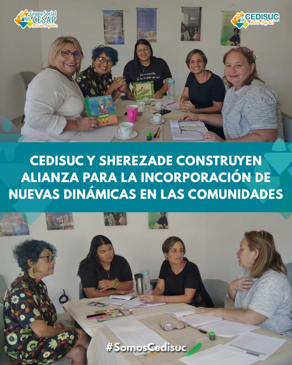 cedisuc_ve's tweet photo. En aras de innovar en su dinámica de trabajo en las comunidades, Cedisuc se reunió con el equipo de Sherezade, Escuela para el Arrullo Lector, en Cumaná, para abordar la propuesta de apoyo psicológico a través del cuento y el arrullo.
#SomosCesap #Cedisuc #Sucre #Oriente https://t.co/r1jDFmXpBT