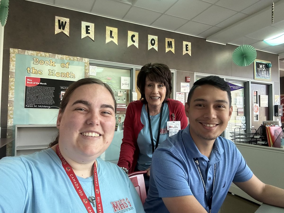 It has been a great year in the M9 Library with this group of people. I am so grateful for everything they have helped with this year. The library would not be what it is without them! #M9RoundingUpTheBest