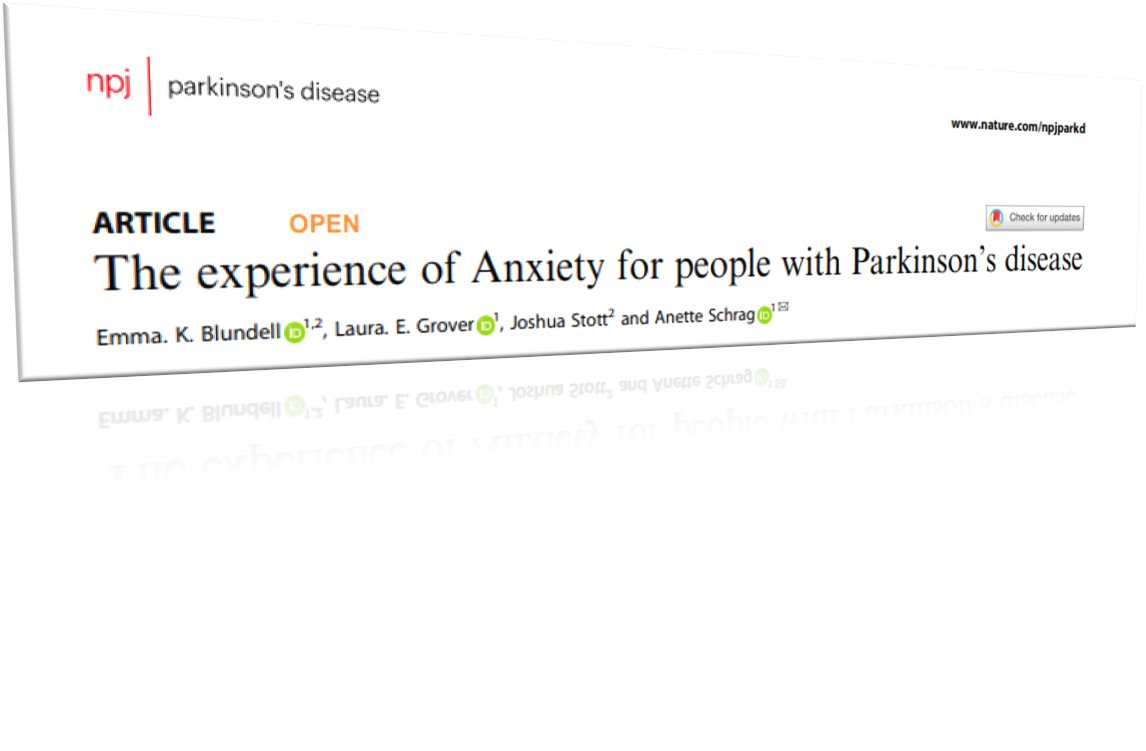 First AND-PD paper published! Read more about our qualitative study of the lived experience of anxiety in Parkinson's: and-pd.com/post/first-and… #Parkinsons #anxiety #patientexperience