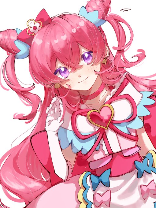 「huge bow pink hair」 illustration images(Latest)