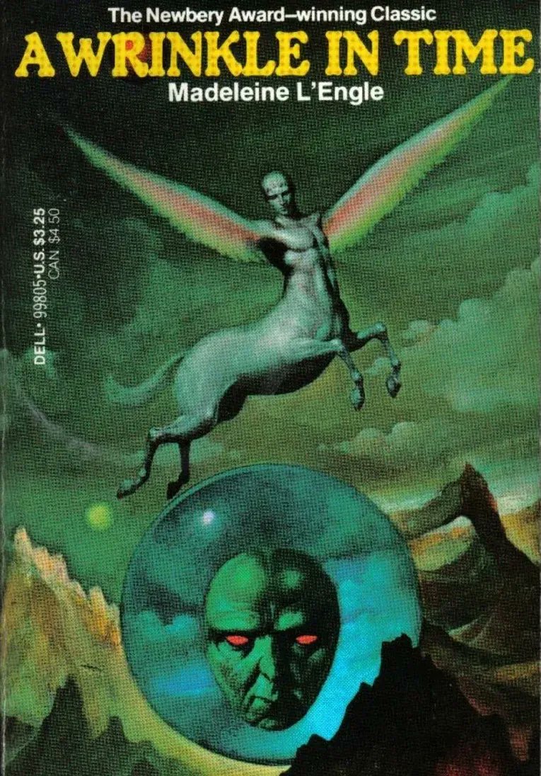 Looking for help solving a mystery of who illustrated this cover for A WRINKLE IN TIME (Dell, Laurel Leaf 1976). The art is uncredited in the book. The link details where breadcrumbs have led so far: unquietthings.com/a-mystery-that…