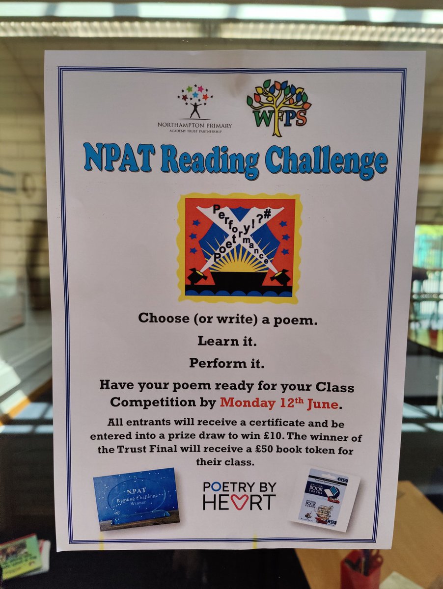 It's time for the NPAT Reading Challenge again! This year the children are challenged to learn and perform a poem... <a href="/NPATrust/">NPAT Partnership</a>