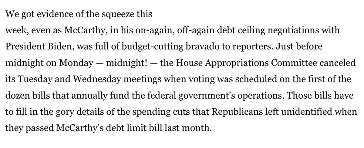 ddayen's tweet image. Combine these two items and you see that these guys are reinventing the sequester, a savage across-the-board cut that removes everyone of responsibility for voting for them.

latimes.com/opinion/story/…