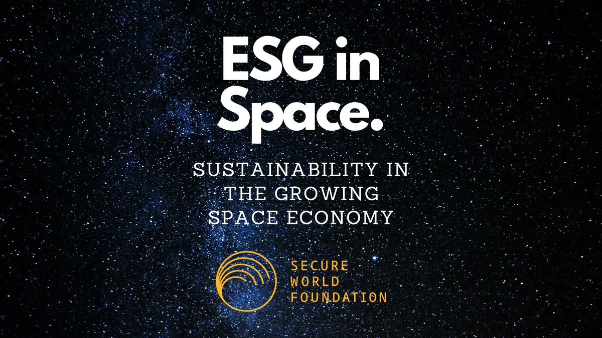SWFoundation's tweet image. How are ESG principles being applied to space activities? Find out more from our Director of Private Sector Programs, Ian, in his blog post on the @gainstitute site: buff.ly/3MzA1Np #SWFsummit23 #SpaceESG