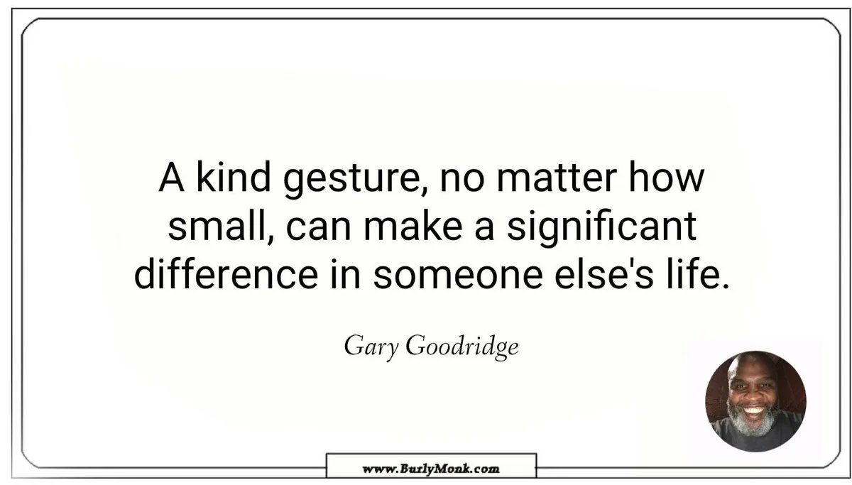 A kind gesture ..