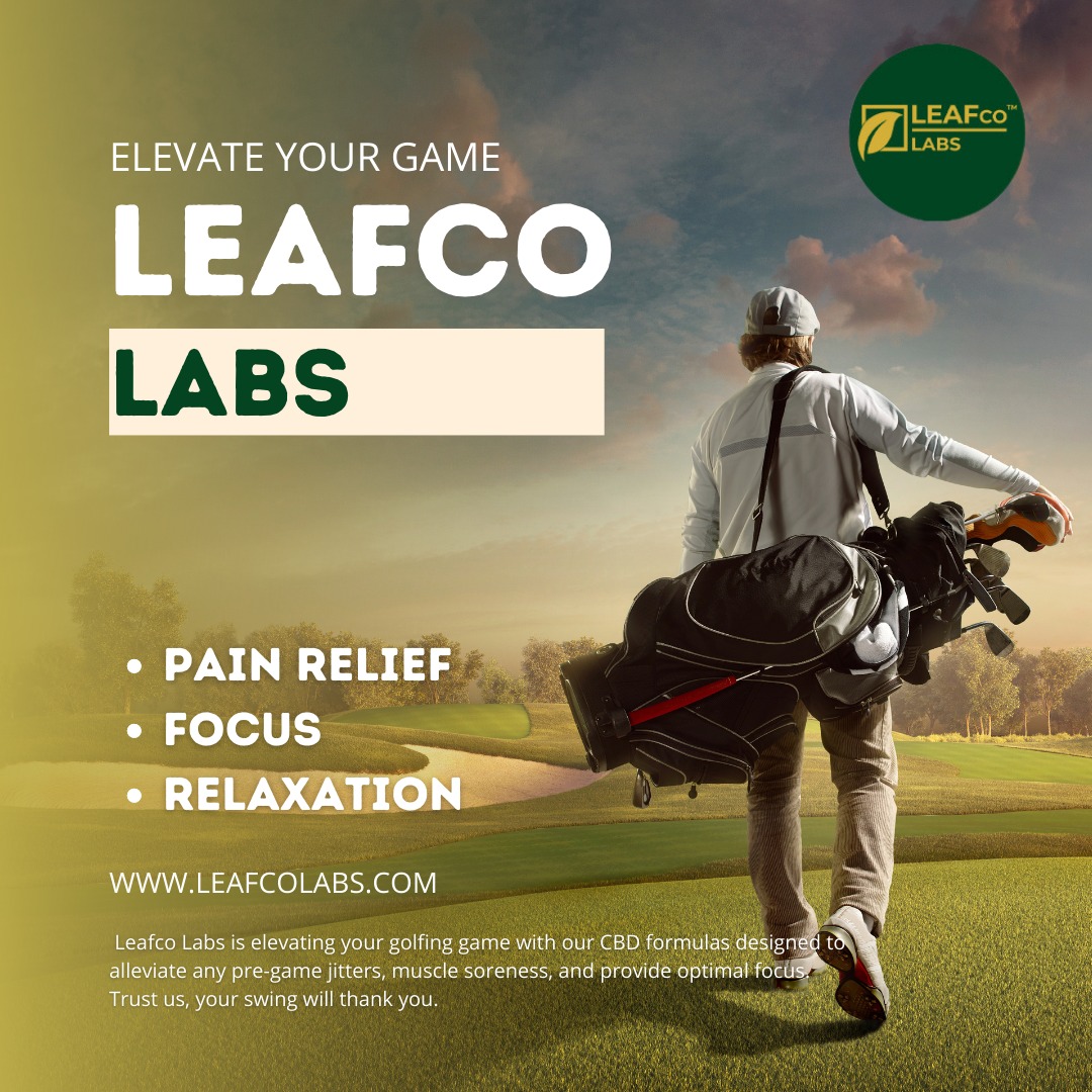 Fore! Leafco Labs is elevating your golfing game with our CBD formulas designed to alleviate any pre-game jitters, muscle soreness, and provide optimal focus. Trust us, your swing will thank you. 

#LeafcoLabCBD #GolfGameStrong #ElevateYourPerformance #CBDforAthletes