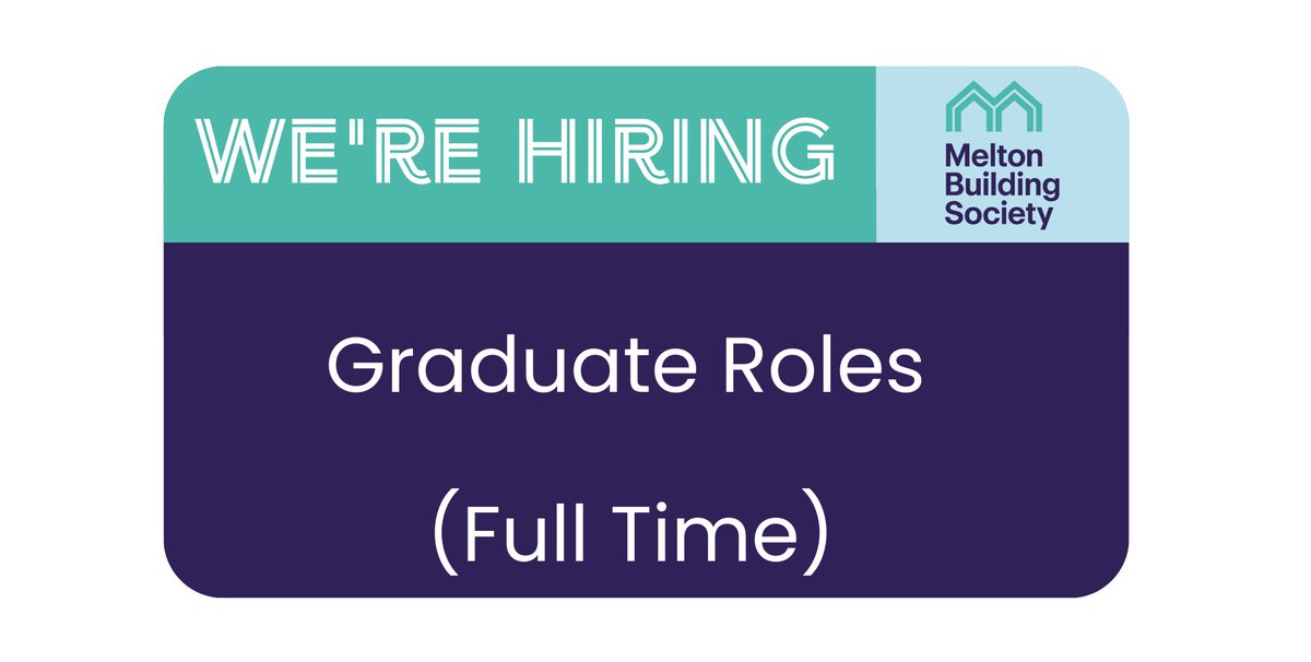 GREAT NEWS!

Melton Building Society are hiring.

We have a number of exciting graduate roles! Just follow this link to find out how you can join the ‘people helping people’

hr.breathehr.com/recruitment/va…

BEST OF LUCK!

#TeamMelton #JoinUs #Hiring #PeopleHelpingPeople