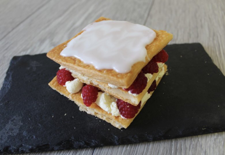 StephMKnight's tweet photo. A new recipe for Year 10 and a treat after summer assessments just finishing; Mille feuille 👏🏼 They tried feathering for the first time, whipped and piped cream, and layered. Now the more difficult task of getting them home safely 😅 https://t.co/7gM13zxwB4