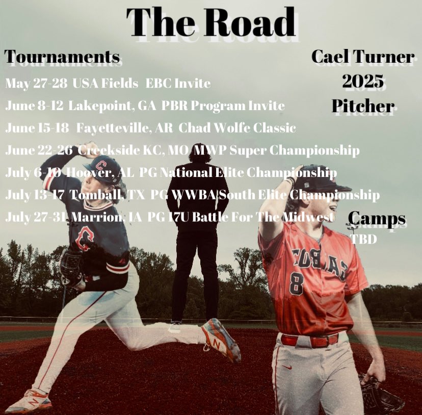 Cael Turner (@turnercael) on Twitter photo Can’t wait for this summer with such an amazing team. Going to be playing with the 17u Arkansas Prospects Platinum.
<a href="/arprospectcoach/">Andy Menard</a> <a href="/ARPROSPECTS/">Arkansas Prospects</a> <a href="/PGMidwestBB/">Perfect Game Midwest Baseball</a> <a href="/PBR_Arkansas/">Brian Walker</a> Can’t wait for this summer with such an amazing team. Going to be playing with the 17u Arkansas Prospects Platinum.
<a href="/arprospectcoach/">Andy Menard</a> <a href="/ARPROSPECTS/">Arkansas Prospects</a> <a href="/PGMidwestBB/">Perfect Game Midwest Baseball</a> <a href="/PBR_Arkansas/">Brian Walker</a>