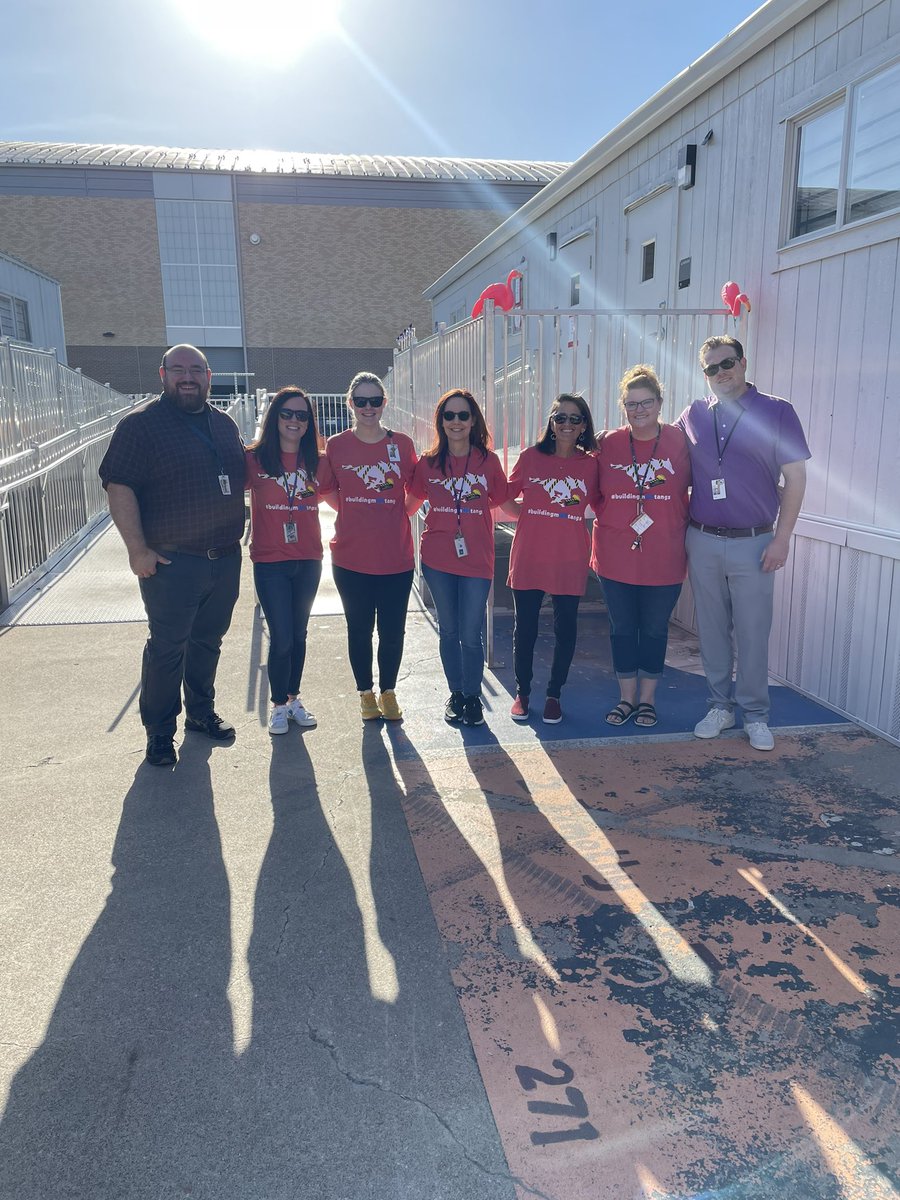 MrsRosenbaum's tweet photo. 1st day vs Last day! #PonyPark has been good to us! Looking forward to our family gatherings here next year. Missing Summer Nolan today. 😢 @MrsBeaudrieC214 @TheCBreedlove @JJPearceHS @lewisphs #buildingmUStangs https://t.co/l7eEgkNkBq