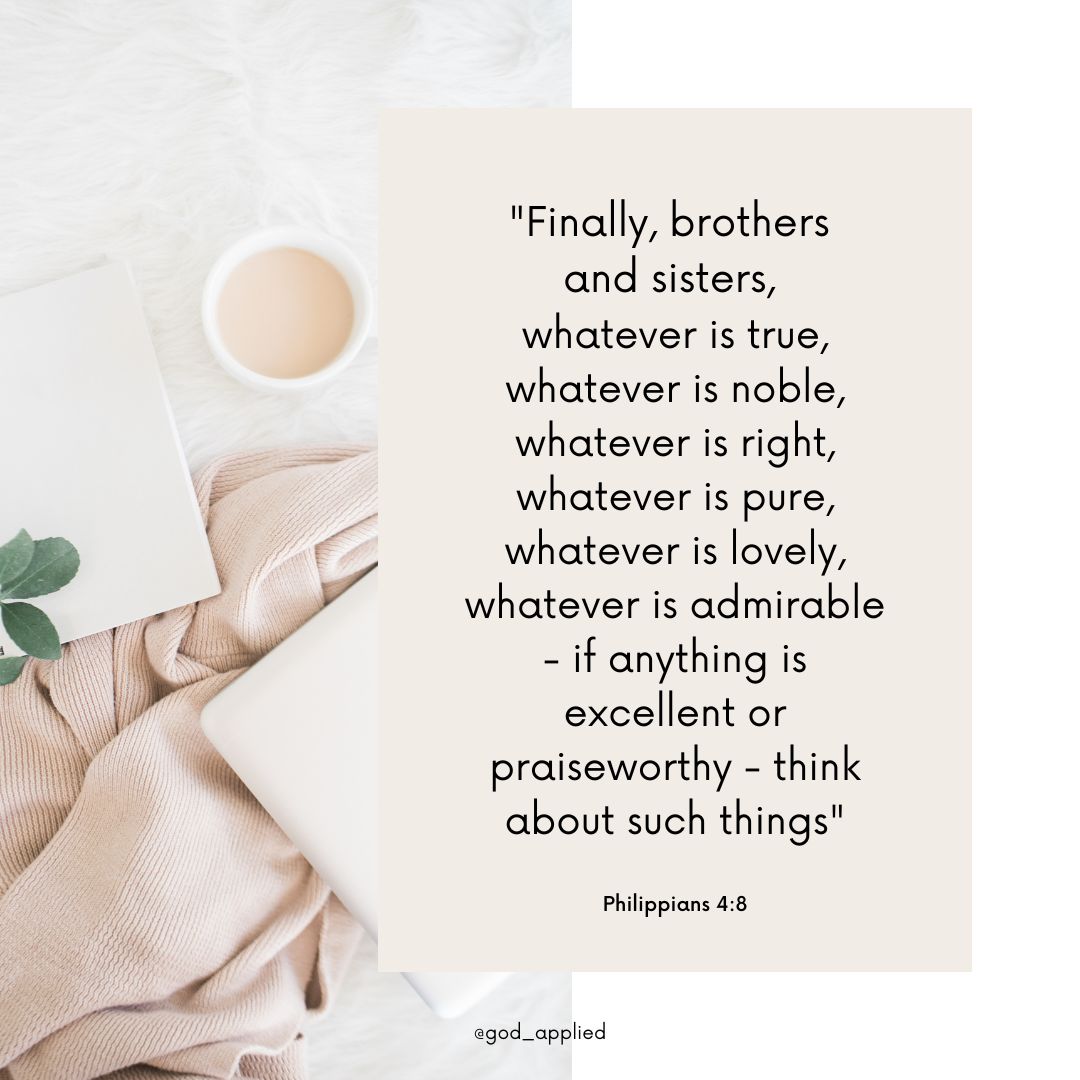 GodApplied's tweet photo. God wants us to be surrounded by things that are pure, lovely, and noble. What we keep in our life become the things that we allow into our thoughts. If something isn’t adding value or joy, we just might need to let it go and make room for things that will. 💖 https://t.co/YlMATzVD2N