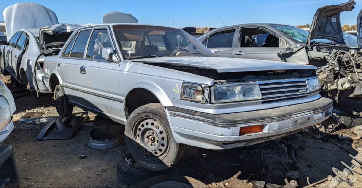 Junkyard Gem: 1988 Nissan Maxima

Nissan's gadget-packed Toyota Cressida competitor 
of the middle 1980s. > > > bit.ly/44oaYol

#DoYouRememberWhen #ThrowBack