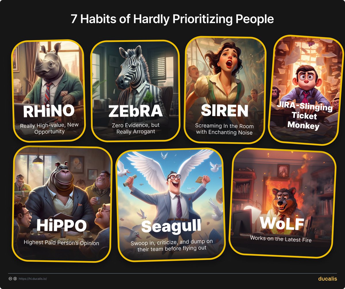 vit_myshlaev's tweet photo. We always prioritize, but not in an obvious way, which can lead to biased or unrepresentative decision-making. Read "7 Habits of Hardly Prioritizing People" 👇

https://t.co/cx5Hp55jbX

Kudos to @deanpeters, the author of "Behold, the Product Management Prioritization Menagerie." https://t.co/4lWuNAosuP