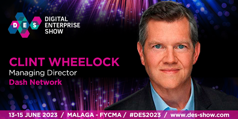 DES_show's tweet photo. @clintwheelock  is a renowned expert in the field of technology and business innovation. As the Managing Director of #DashNetwork, he has played a role in driving digital transformation and empowering organizations to embrace disruptive technologies. See his speech at #DES2023 https://t.co/Cr4RZ97R1X