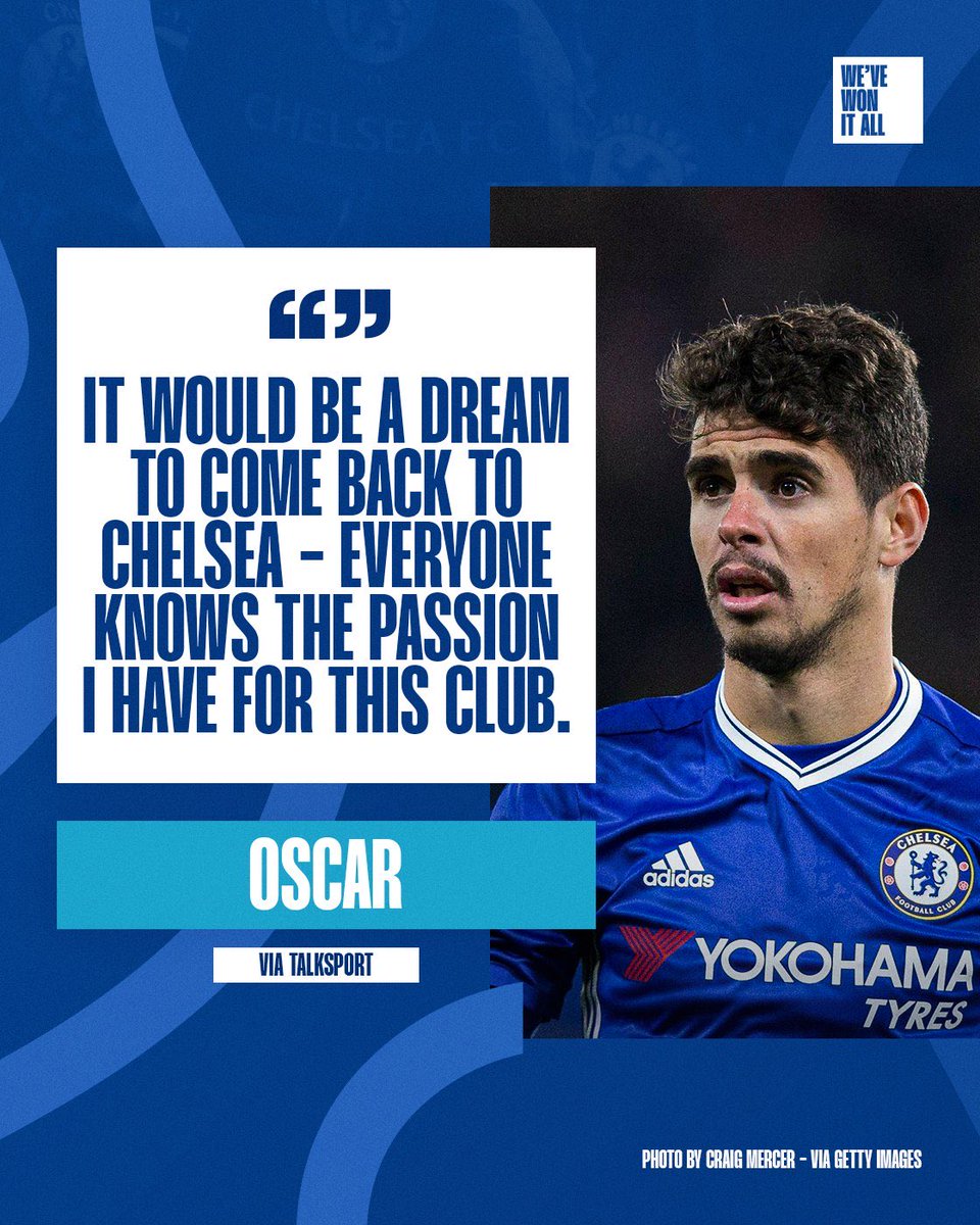 Oscar would love to come back to Chelsea.