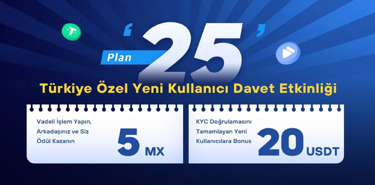 KingofPara's tweet photo. MEXC BORSASI YENİ ÜYELERİNE
🎁20$ HEDİYE VERİYOR
Linkten üye olabilirsiniz 👇
https://t.co/NtCkRXVRWF https://t.co/PNYMpKcRkw