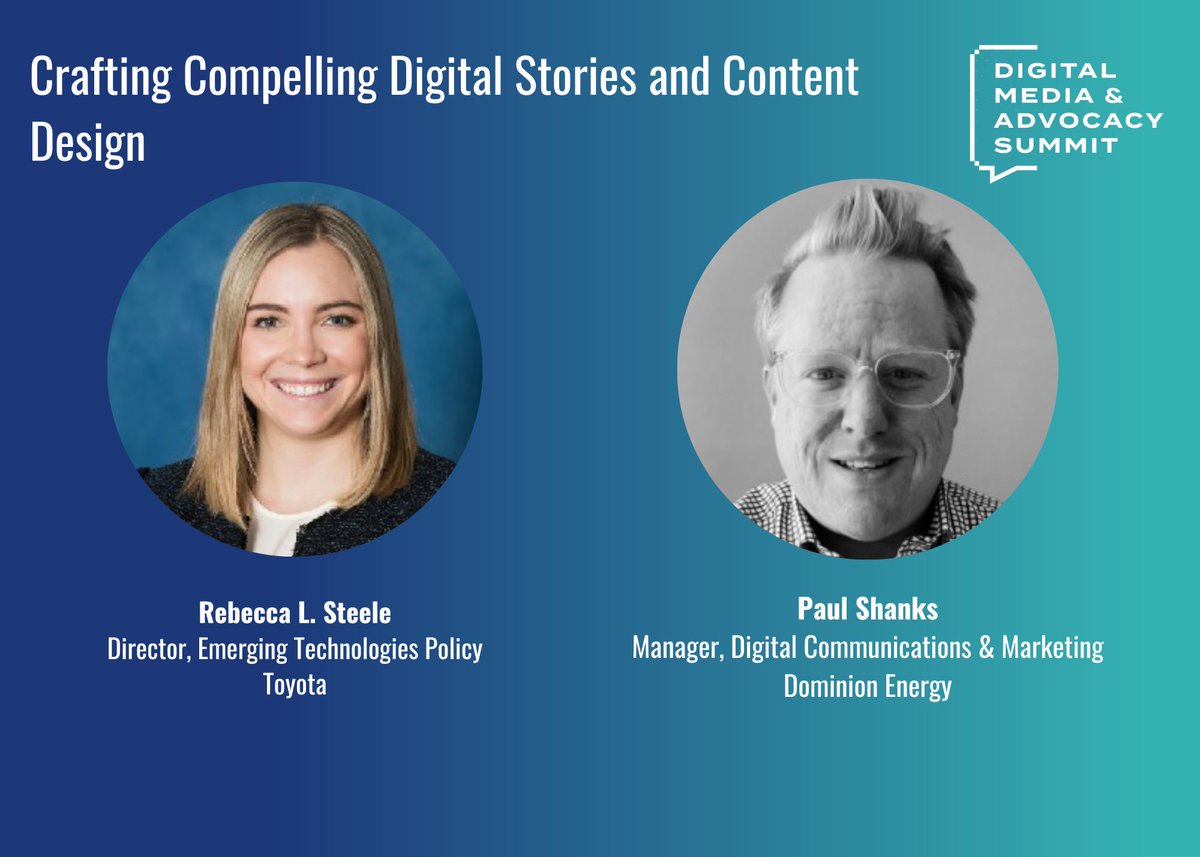 Compelling online content is critical to advancing digital advocacy priorities. At #DMAS23, <a href="/beccalsteele/">Becca Steele</a> <a href="/Toyota/">Toyota USA</a> &amp; <a href="/paulshanks/">Paul Shanks</a> <a href="/DominionEnergy/">Dominion Energy</a> will help you use these tools to activate your stakeholders. Register at ow.ly/IQtP50OwCX8