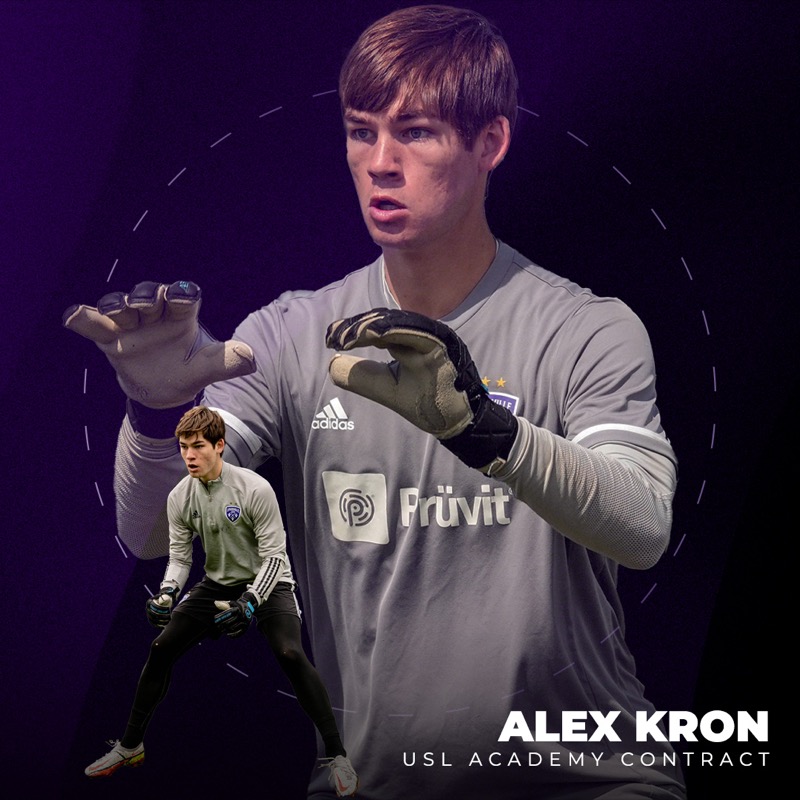 loucityfc's tweet photo. A high school All-American rejoins the first team 🧤

We've signed @LouCityAcademy goalkeeper Alex Kron to a USL Academy deal ahead of Saturday's match at Indy Eleven.