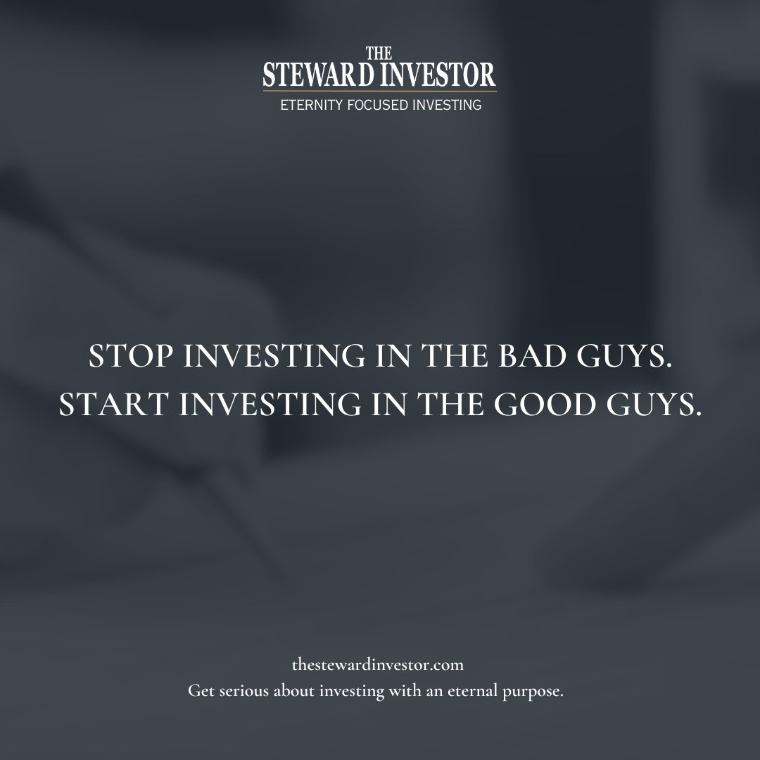 What’s in your portfolio? There’s never been a better time for Christians to align their investments with their values. Let’s invest better: thestewardinvestor.com

<a href="/DonaldESimmons/">Donald E Simmons</a>

#BAMSponsors #Thankful #FaithfulInvesting