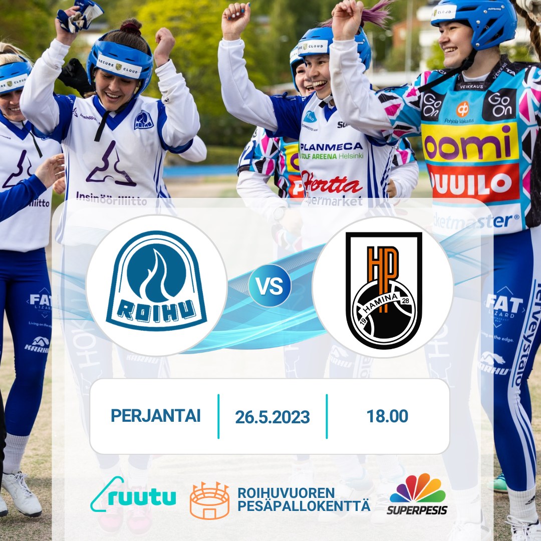 Huomenna pelataan taas ja vastassa Hamina! 

Kentälle kannattaa saapua ajoissa, sillä perjantaipelin grillit on kuumina ja anniskelualueella Happy Hour aina 1. vuoroparin loppuun saakka! 

💙26.5.2023 klo 18.00 Roihuvuoren pesäpallokenttä
🎟️holvi.com/shop/roihunver…

#pesis #roihu