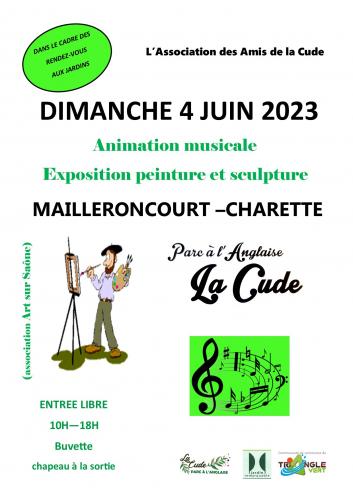 #RDVauxJardins au parc La Cude ce dimanche avec animation musicale, #exposition de peinture...
Tout le programme de la #Hautesaone sur la-haute-saone.com/agenda.php?ms=…