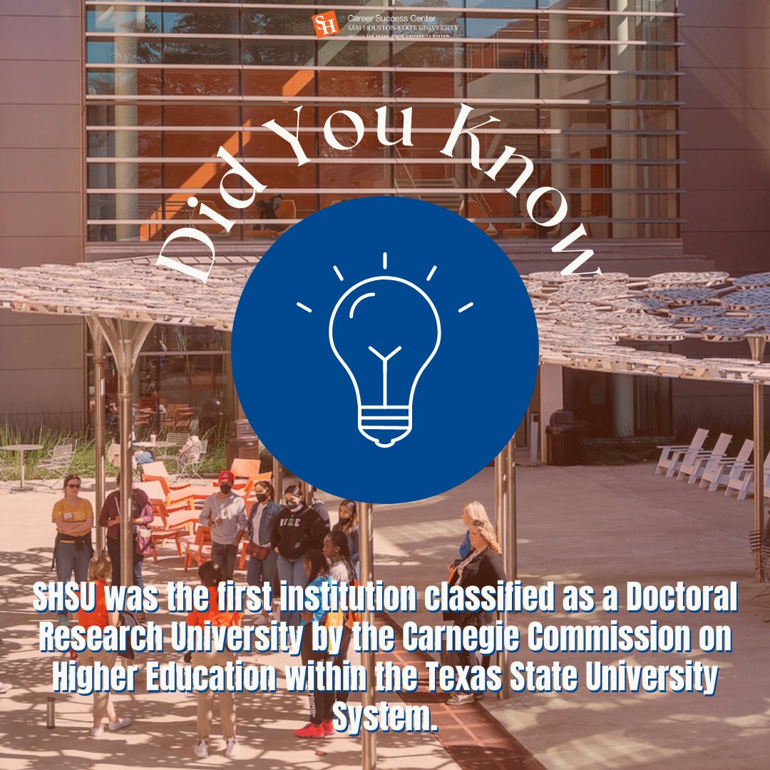 shsucareers's tweet photo. Who knew that our small town university was breaking boundaries and making history as the first of its kind within the Texas State University System? Proud to be Bearkats! #bearkatsgethired 🧡 https://t.co/SbgQgewaFk