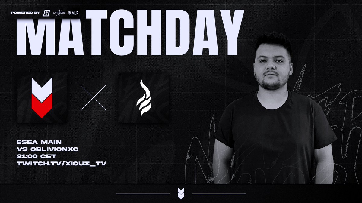 [#CSGO - #MAIN]      

Es geht in den letzten Spieltag der ESEA MAIN. Mit einen Sieg könnten wir uns in die Playoffs kämpfen. Somit heißt es alles geben.

🆚| @XcOblivion  
⏰| 21:00 CET    
🎙| <a href="/XiouzT/">Xiouz_Tv</a>  
📺| twitch.tv/Xiouz_Tv

#NEVERMISS 🏹