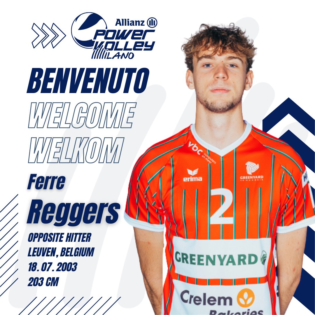 🆕 BENVENUTO | Ferre Reggers 🏐🇧🇪
#WelcomeReggers

#Allianz #Milano #PowervolleyMilano #ForzaMilano #Pallavolo #Volley #Volleyball