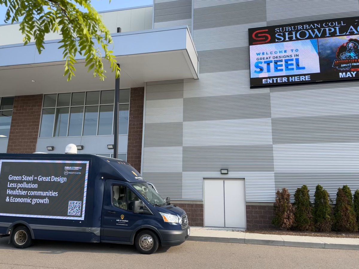 Yesterday the #steel & automotive industries met in #Michigan under the banner Great Designs in Steel. @Public_Citizen & @StandMighty were there too with a clear message: Green Steel = Great Design. 

@Ford & @GM: #LeadtheCharge with clean supply chains & #GreenSteel.