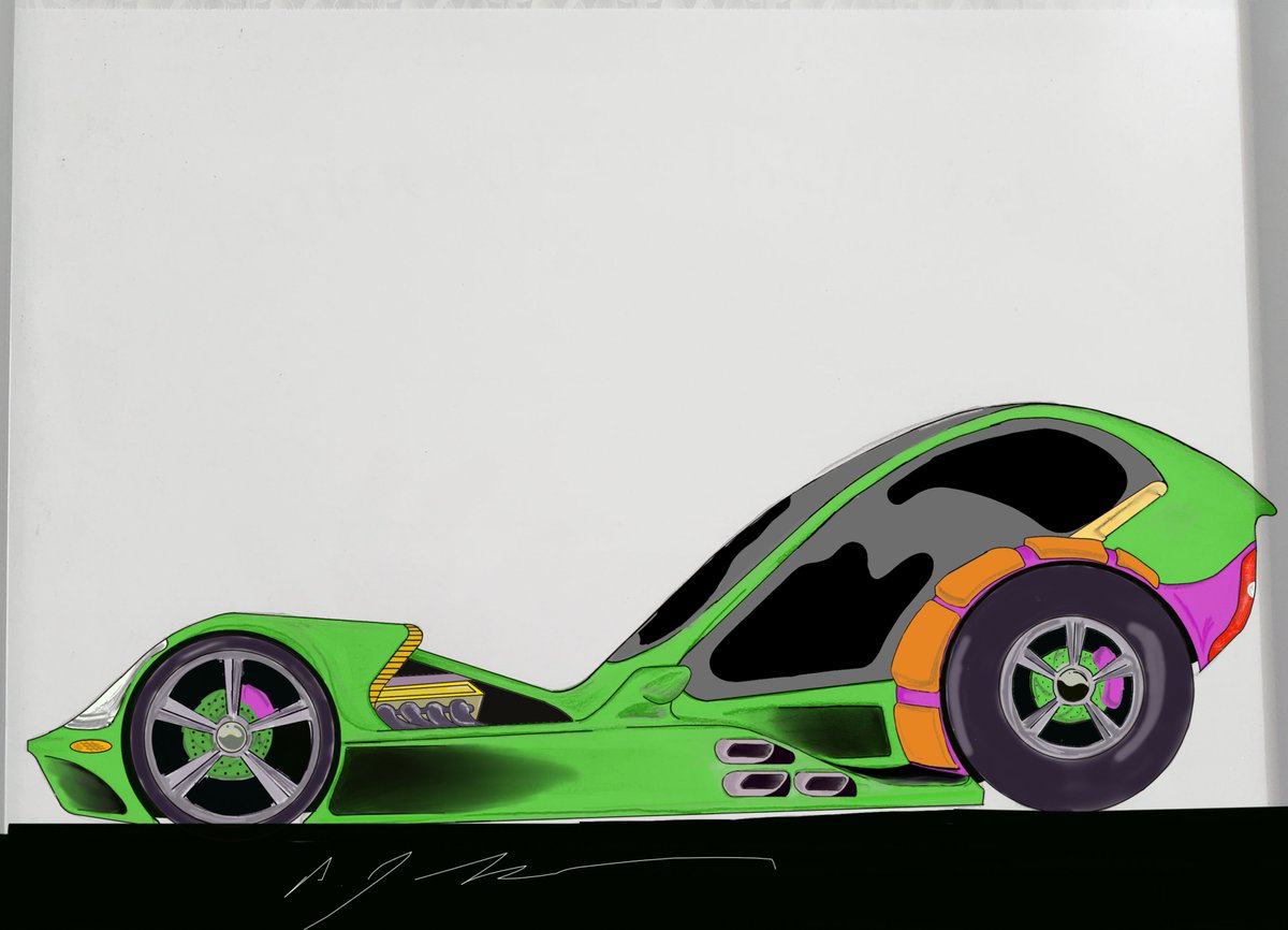 Latest digital art. This is my own creation which utilizes cues from Hot Wheels through creativity and wild design. #futuristiccar #futuristic #car #hotwheels #digitalart #creative