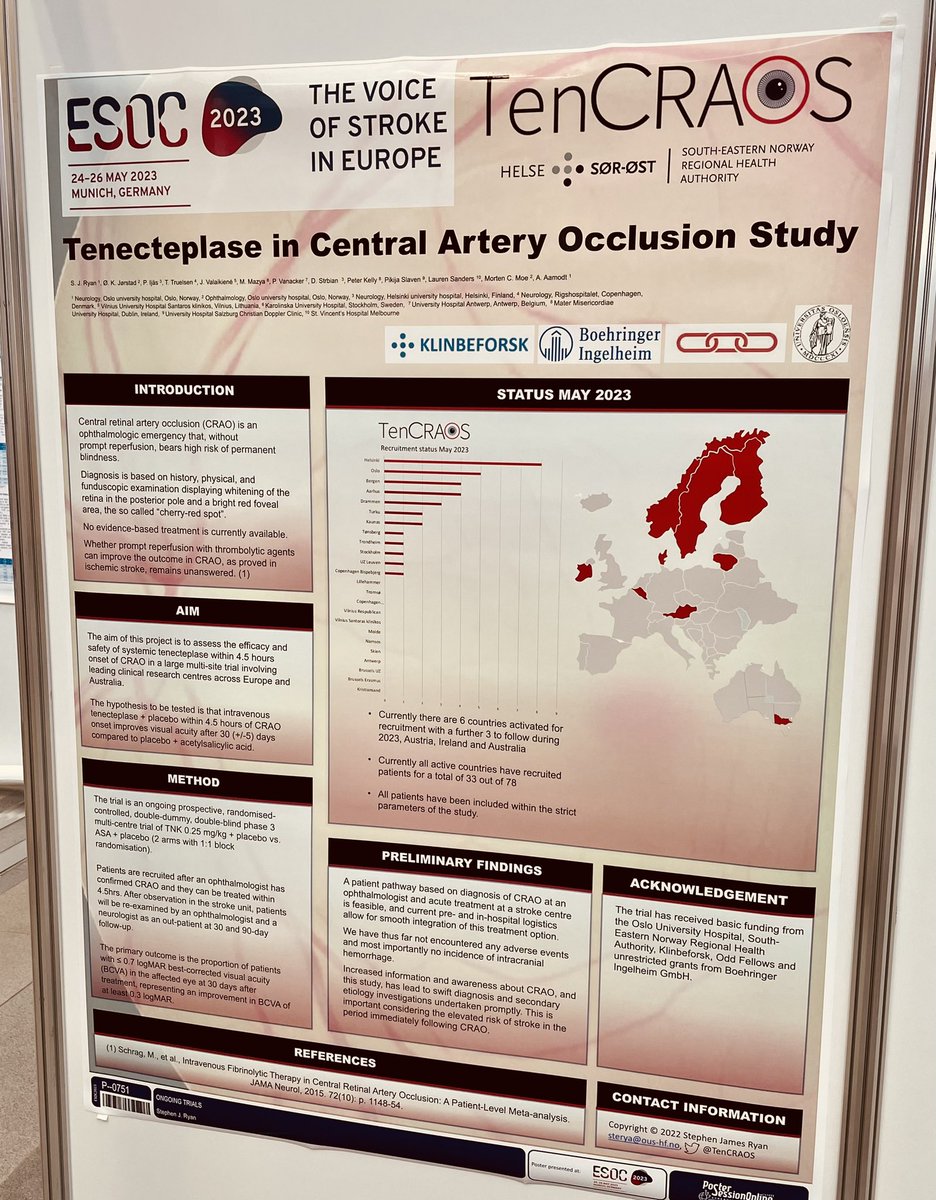 Stephen James Ryan (@sjrryan) on Twitter photo The hype from #ESOC2023 reached Namsos! Fantastic work by <a href="/KristinaDevik/">Kristina Devik</a> and the whole team at Namsos hospital! 🤗 38/78 <a href="/TenCRAOS/">TenCRAOS</a> <a href="/ESOstroke/">European Stroke Org</a> The hype from #ESOC2023 reached Namsos! Fantastic work by <a href="/KristinaDevik/">Kristina Devik</a> and the whole team at Namsos hospital! 🤗 38/78 <a href="/TenCRAOS/">TenCRAOS</a> <a href="/ESOstroke/">European Stroke Org</a>